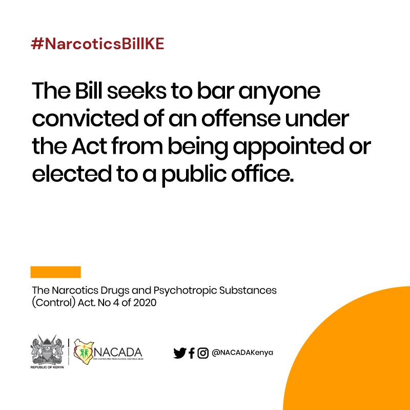 polo_kimanii's tweet photo. Baring those who have at one point be convicted of basis of drug trafficking from public office is alsk proposed inthe #NarcoticsBillKE @ODPP_KE @NPSOfficial_KE https://t.co/shV382tEbi