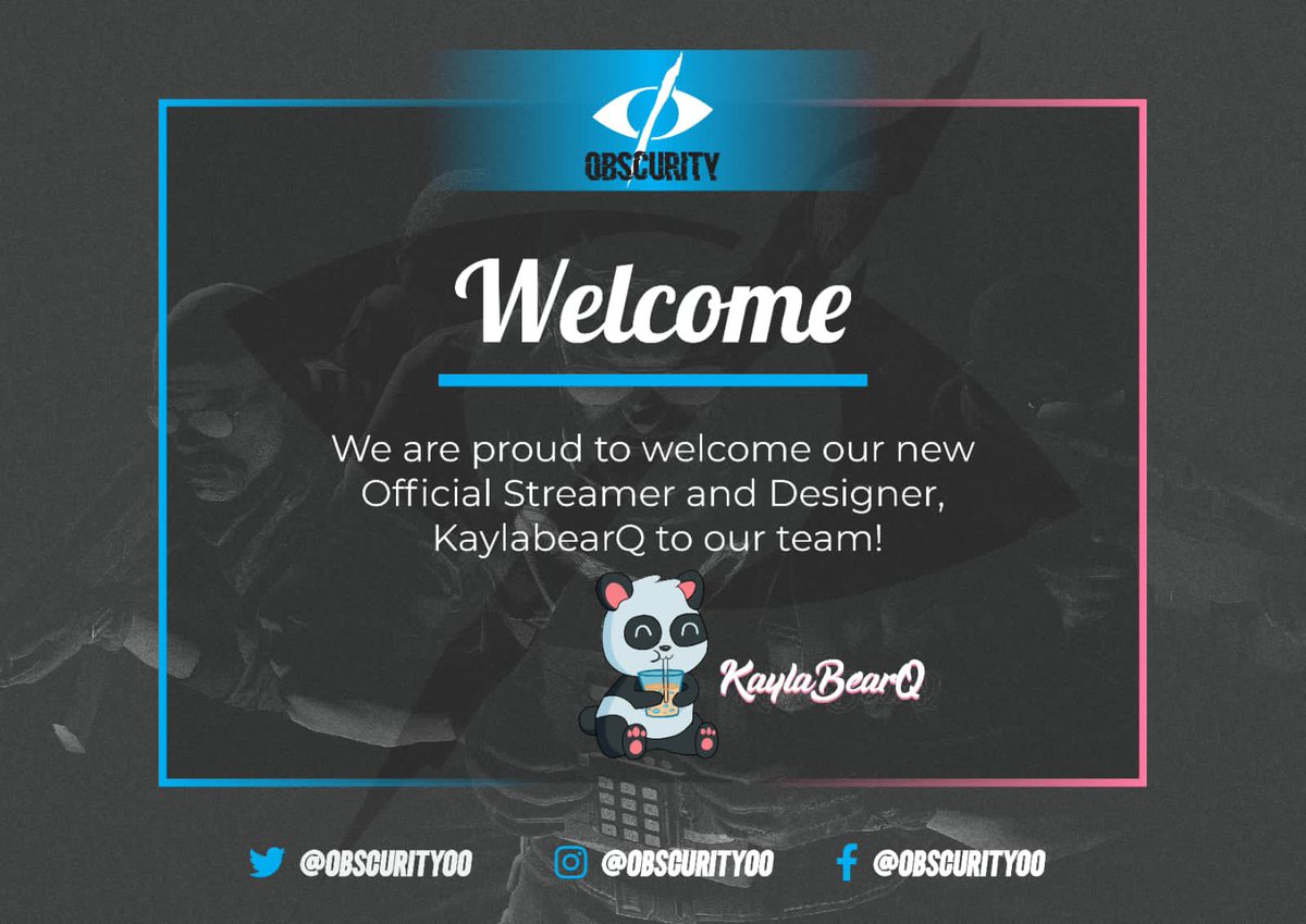 ObscurityOO's tweet photo. We are so happy to announce our newest addition to the team @michaelaQ_22 !! 

We can’t wait to work with you!
#beobscure https://t.co/WBtRYMXCzi