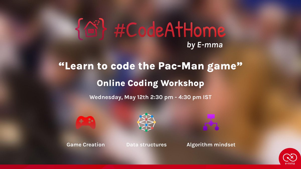 Org_Emma's tweet image. We were LIVE for another #CodeAtHome session!
The children and teenagers learned how to code by creating the Pac-Man game with the E-mma Team 💻
Check out the replay: e-m.ma/live-codeathom…
See details of the upcoming sessions & register here 👉e-m.ma/codeathome-pla…