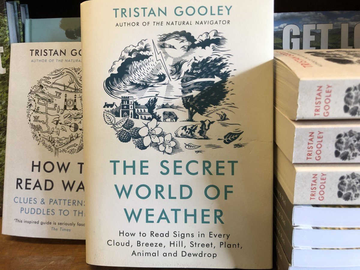 Pops Tristan Gooley's new book on shelf.
Sells in 2 mins. 
Replace it. Sells in 5 mins. 
Seems the #NaturalNavigators are loving your work @NaturalNav !
uk.bookshop.org/a/28/978152933… 👈🤩
 #thesecretworldofweather
