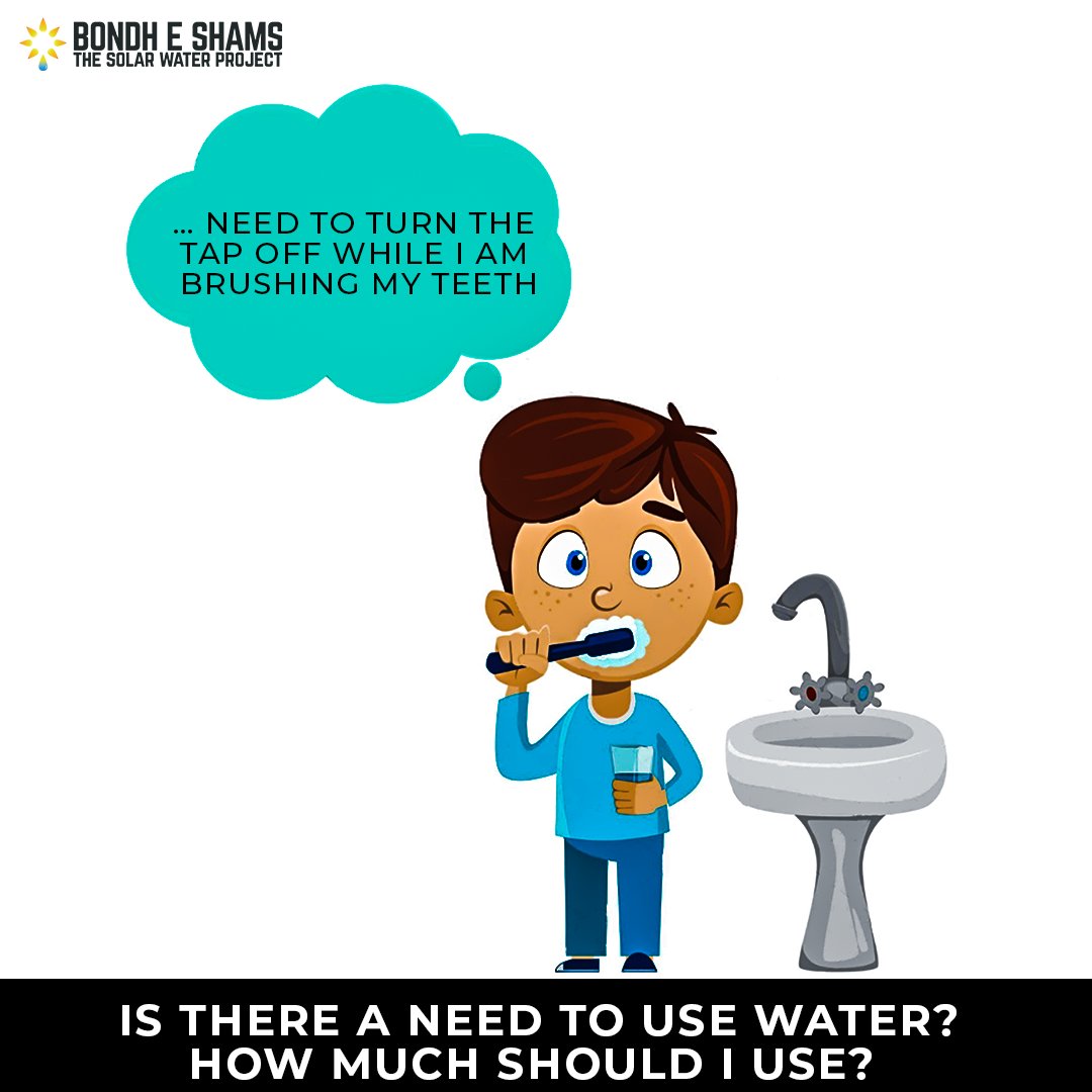 bondheshamsinc's tweet photo. Are you mindful about your water consumption?
Here are some simple questions to ask yourself while using water for various purposes. 
#watereducation #cleanwaterforall #tuesday #oasisbox #BondheShams #SolarWaterProject #solarpower #watercharity #cleanwater https://t.co/xk2zXMOlkZ