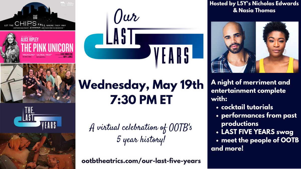 RealHTC's tweet photo. We love collaborating w/ @OOTBtheatrics!

Thanks to them projects featuring beautiful stories told by amazing artists like @RIPLEYTHEBAND, @fwbrowne, @nasiavthomas, &amp; @NickEdwardsNYC have come to life.

Join us 5.19 as we toast OOTB with Our Last 5 Years.

https://t.co/72JvBeLd5Z https://t.co/sSOVAJkVuT