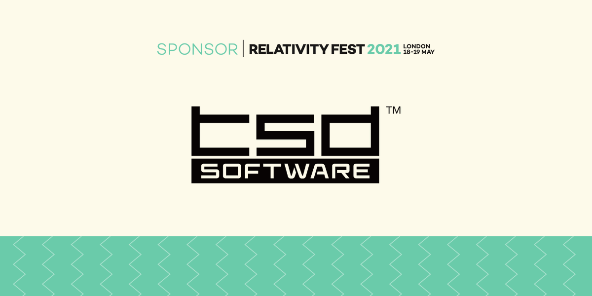 RelativityFest's tweet photo. Don’t miss stopping by @TSDServices’s virtual sponsor booth during #RelativityFestLondon to win great prizes by taking part in their special Fest raffle! #TSDSoftware https://t.co/qZLLv2zDWY #Sponsor https://t.co/TtAZGt6dqj