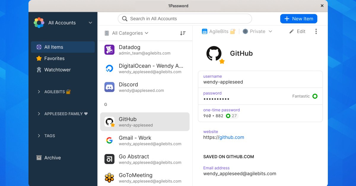 Say hello to the best Linux experience we've ever built. Introducing 1Password for Linux… 👆 Passwordless unlock 🔒 Encrypted browser integration 🪄 X11 clipboard support Available, like, now: support.1password.com/getting-starte…