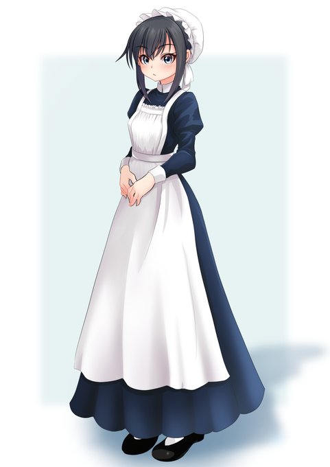 メイド朝潮 #艦これ #艦隊これくしょん #朝潮 https://t.co/reLC9LPEFe 