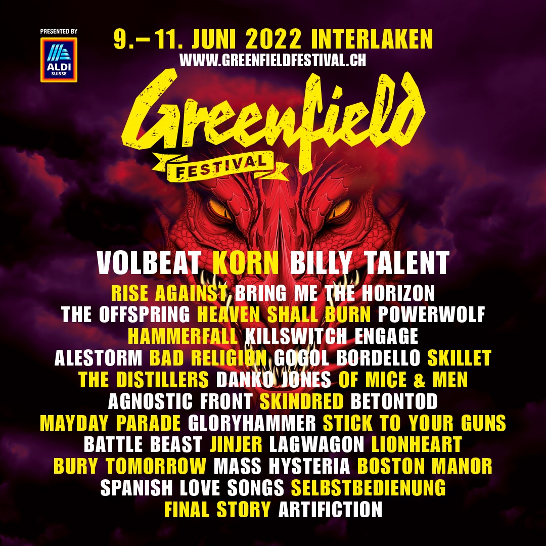 Trübsal blasen war gestern! Ab heute freuen wir uns aufs Alphorn blasen und zwar zur Eröffnung des Greenfield Festivals 2022! Endlich können wir über 30 Bands ankünden, die wir bereits jetzt für die nächste Ausgabe verpflichten konnten. greenfieldfestival.ch
#GF2022 #openair