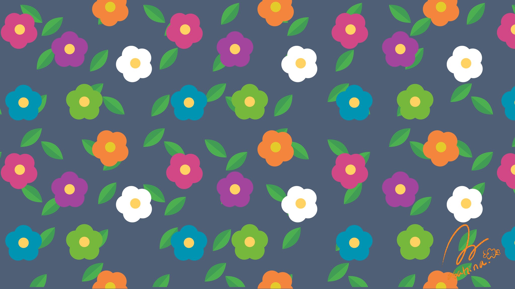 あさひな イラストレーター あっという間に描ける単純なお花でも 色を変えて 葉っぱと一緒にパターンにすれば可愛い これもcc道場で実演しますね お持ち帰り用のファイルも準備しまーす Adobe Illustratoronipad Ipad版 Illustrator Ipad版