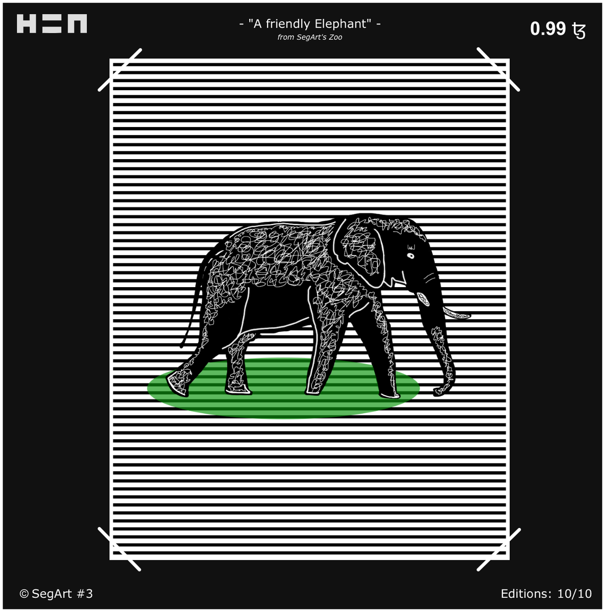 SegartNFT's tweet photo. Elephants are the next animals living in "SegArt's Zoo". Limited Editions 10/10 on @hicetnunc2000. 

Here you can adopt a Elephant: https://t.co/j4Hq8mL66u https://t.co/LB0vhxflMv