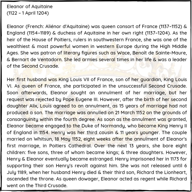 BritishHistorym's tweet photo. #otd 18 May 1152 (Whit Sunday) - Henry II, King of England (then Duke of Normandy) married Eleanor of Aquitaine.

#Royalhistory #Plantagenets #HenryVII #KingHenryII #EleanorofAquitaine #history https://t.co/NlVAhtl6JK