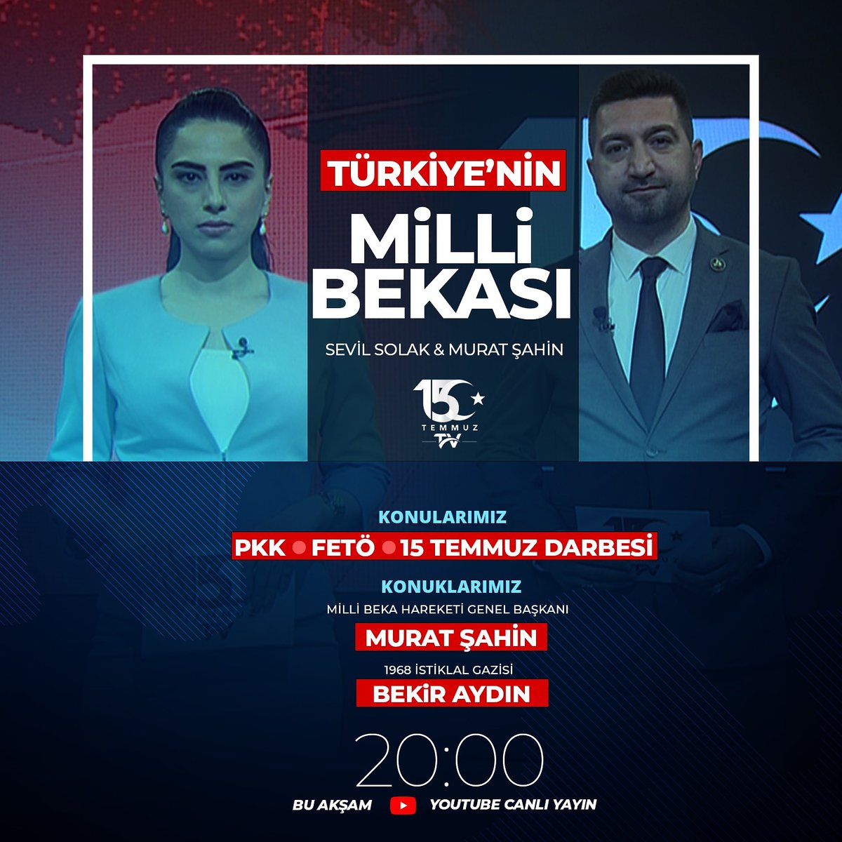 millibekafatih's tweet photo. Genel başkanımız Sn. Murat ŞAHİN
15 temmuz TV kanalımız da konuklarımızla birlikte
#hedefimiz2023 #rte #cumhurittifakı #devletbahçeli #turanordusu🇦🇿🇰🇬🇺🇿🇹🇲🇹🇷🇰🇿🇨🇾 https://t.co/vW9RKo3yja