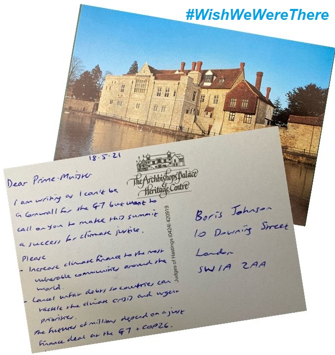 #WishWeWereThere postcard