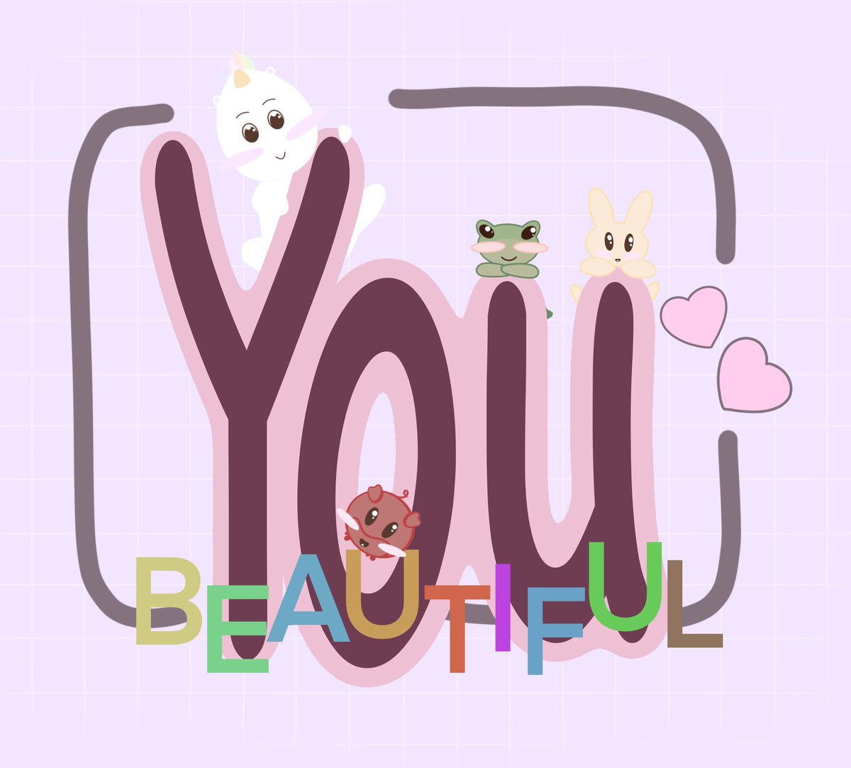 You! Beautiful! 
We don’t hear it enough. From us to you! 
╰(*´︶`*)╯♡
#stickers m #bujolove #bujo #unicorn #bulletjournal #bulletjournaling #kawaii #kawaiistickers #kawaiistuff  #bulletjournalstickers  #etsysellers #scrunchies #vinylstickers #etsyshop #smallbusiness
