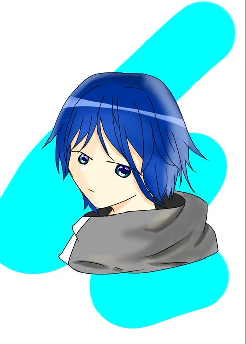 青髪男子のtwitterイラスト検索結果