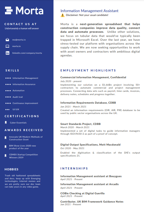 <a href="/jpricedaniel/">James Daniel FCIAT FCIHT</a> <a href="/kiergroup/">Kier Group</a> How about a software company looking for a new role &amp; challenge in the highways sector? We can support your growth, work 24/7 and help your team focus on exciting tasks 🤖 DM us if interested or book a meeting to interview us here: tinyurl.com/morta123
