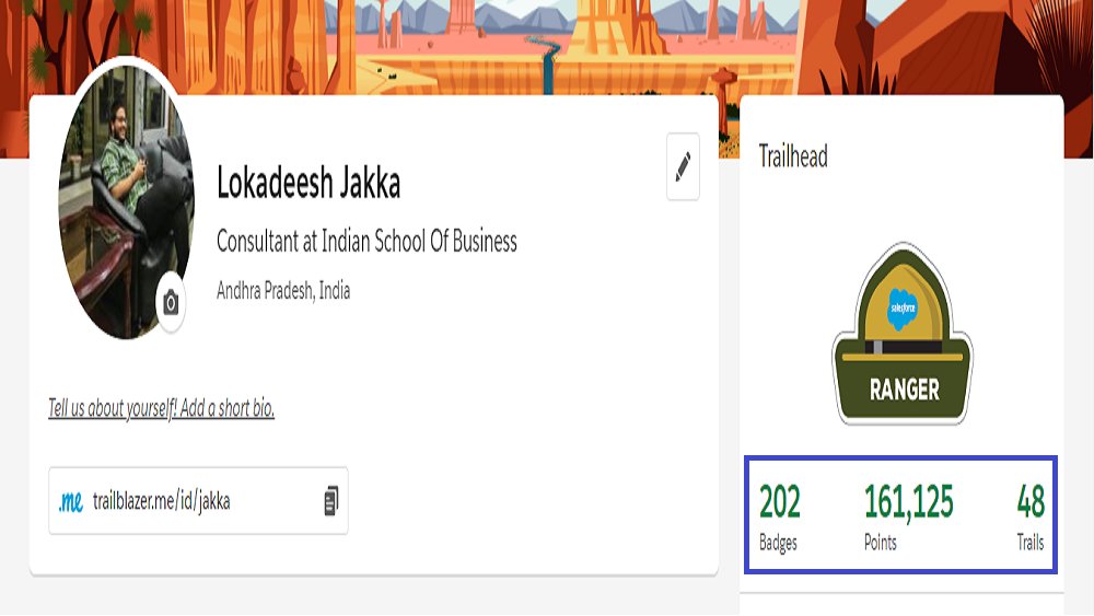 Lokadeesh's tweet image. 45 days and 100 more badges..!!
@trailhead #doubleranger #salesforcelearning @salesforce  #everydaylearning #moretoexplore