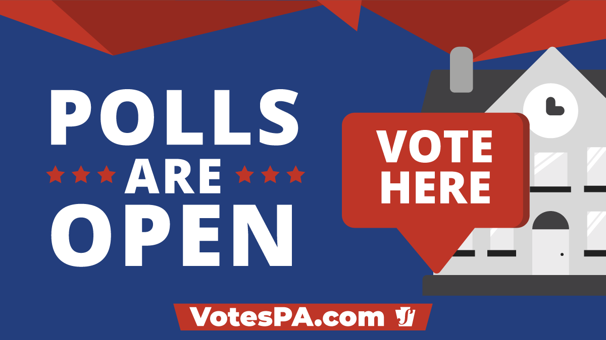 Today is the #PAPrimary.

🗳️ Find your polling place: votesPA.com/Polls 
🏢 Learn about voting in person: votesPA.com/AtThePolls
✉️ Return your voted mail ballot: votesPA.com/ReturnBallot

Polls are open from 7am – 8pm. If you are in line by 8pm, you can vote.