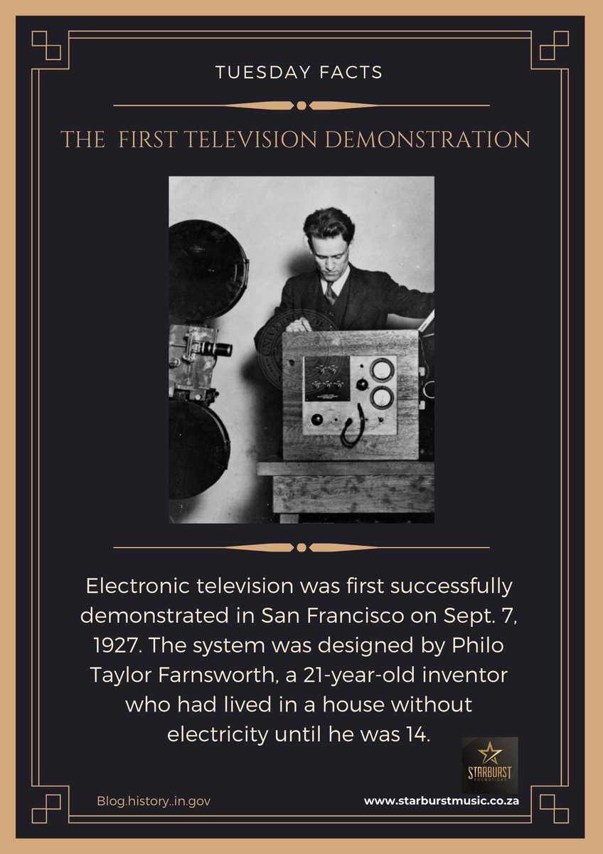StarburstPromo's tweet image. #TuesdayFact
The first television demonstration!