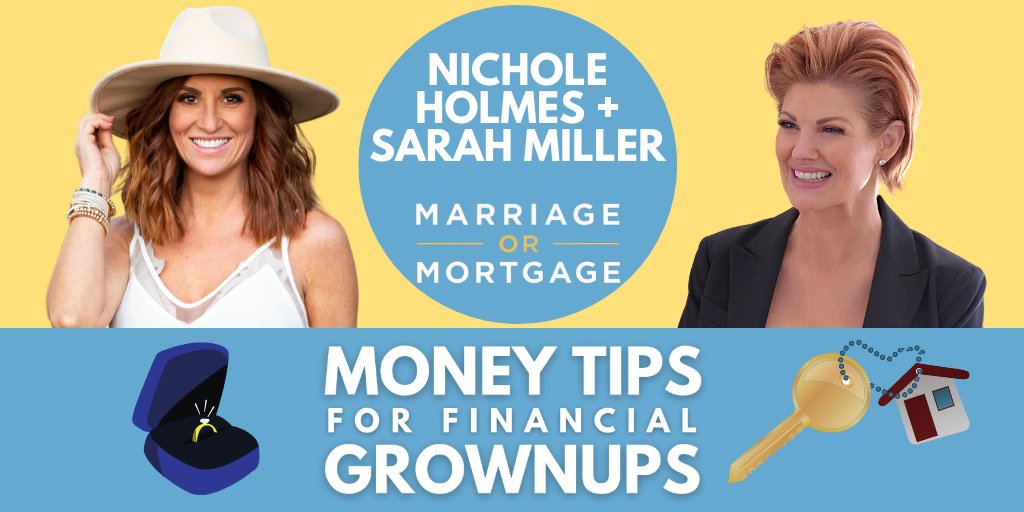 bobbirebell's tweet photo. New Episode of the Money Tips for Financial Grownups podcast featuring the ladies from @netflix #marriageormortgage! Get the BEST advice on everything from #weddings to #newhome from @sarahmillerSVC and @Nichole_Holmes_  + info on the #Donuts wall!  LISTEN https://t.co/4wlyyCBr2t https://t.co/uwKcGva54I
