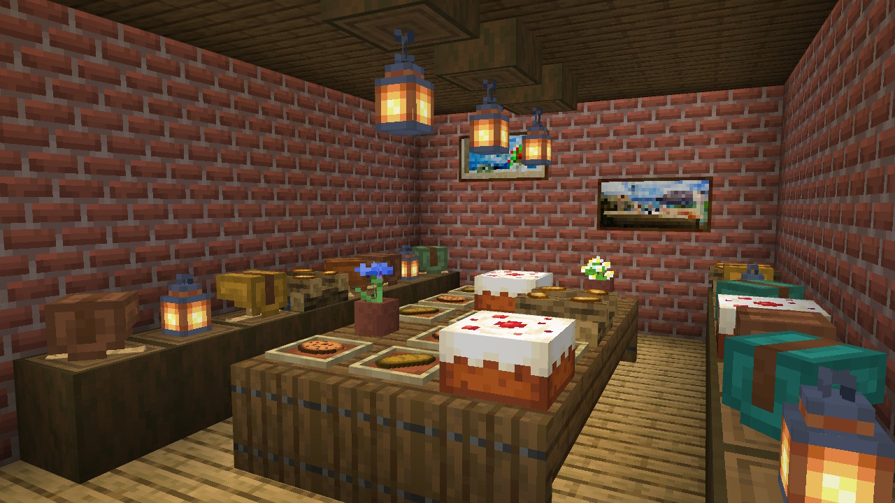 Bored Minecraft マインクラフト Nintendoswitch 前にツイートした時全然伸びなくて 今だに根に持ってるパン屋の内装 T Co Gom3jow0v0 Twitter