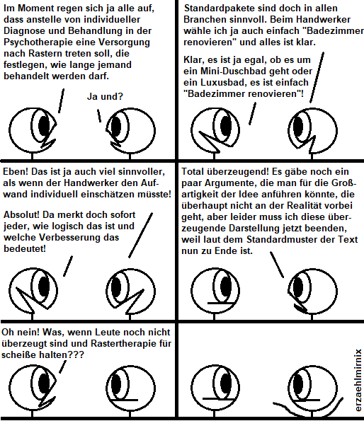 erzaehlmirnix's tweet photo. #RasterPsychotherapie - eine neue und wie immer überhaupt nicht beschissene Idee von Herrn Spahn, der garantiert nicht dabei ist, unser Gesundheitswesen Stück für Stück gegen die Wand zu fahren. 🙂 https://t.co/NX0P7fJGtj