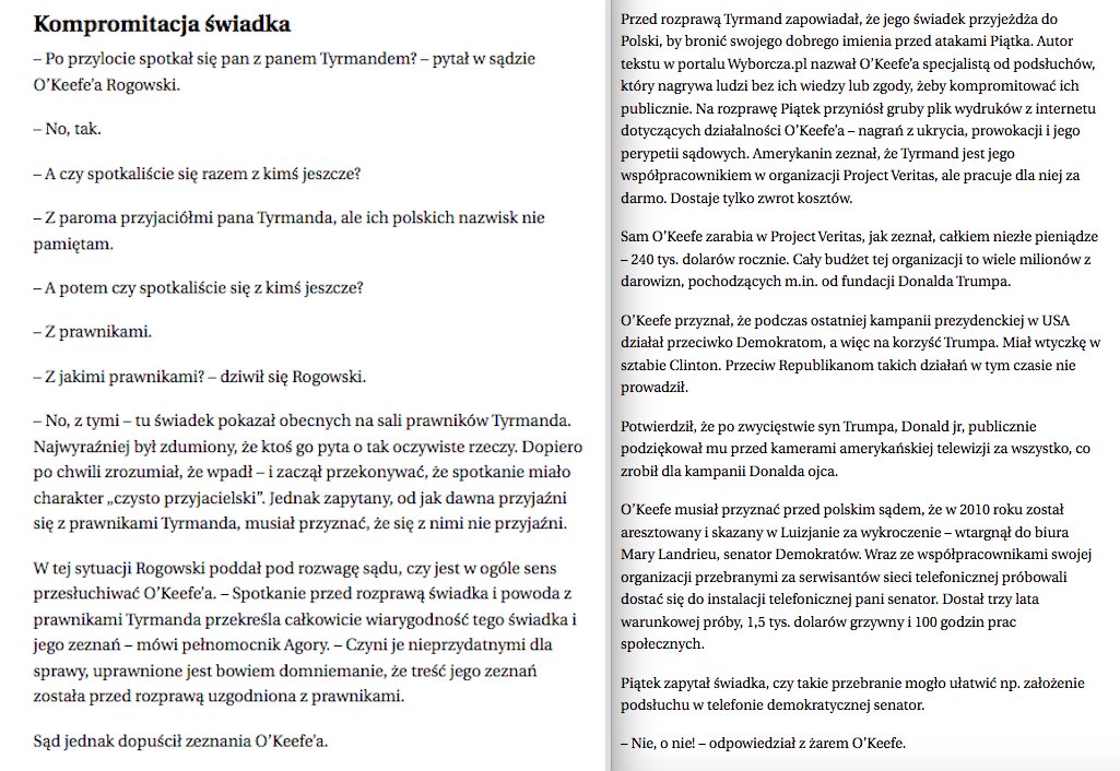 Tomasz5ek's tweet image. .@gazeta_wyborcza i ja ostatecznie wygraliśmy z @MatthewTyrmand 
Wbrew swoim pogróżkom, Tyrmand nie wniósł skargi do Sądu Najwyższego. Wyrok stał się ostateczny.
Matthew Tyrmand zaprzeczał swoim związkom z #DonaldTrump i pośrednim powiązaniom z Kremlem.