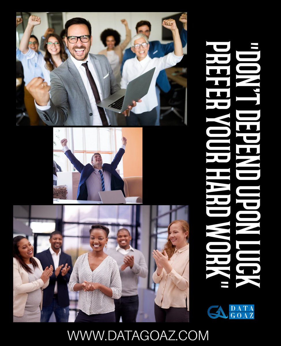 DataGoaz's tweet image. LUCK is that thing might be happen or NOT.
HARD WORK is that which comes from your inside and made new records.
 
JOIN US NOW.

#GUESTPOST #WEBRESEARCHING #VIRTUALASSISTANT #DATAMINNING #EMAILMARKETING #B2BMARKETING #digitalmarketingservices #ecommercedata #itsolutionsforbusiness