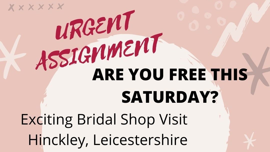ternltd's tweet image. Calling all #Leicester #mysteryshoppers, can you help?

#ukmysteryshopping #customerexperience #sidehustle #parttime #jobopportunity #selfemployed #wedding #bridal
