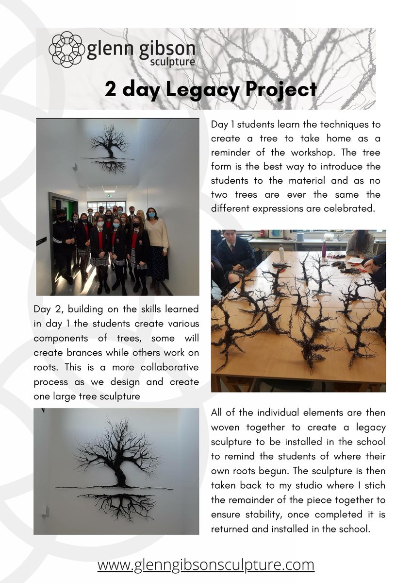 ggsculpture's tweet photo. Now taking bookings for TY sculpture workshops for next academic year. If you are a TY coordinator please get in touch.
Please share. Thank you.
#TY #artclass #sculpture #workshop #ireland #art #creativeireland #tycoordinator #artinmind #glenngibsonsculpture #college https://t.co/GHYFsxwfK6