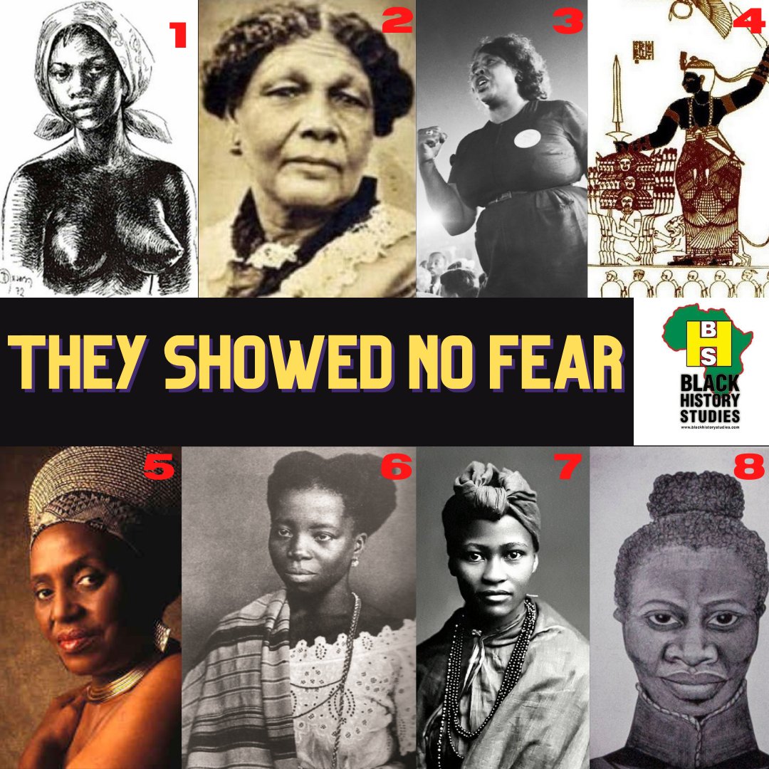 BlkHistStudies's tweet photo. Can you name these fearless Black Women from World History? Struggling??? You have work to do. #historyknowledge #historicalknowledge #historytrivia #blackhistory #herstory #sankofa https://t.co/4HKol7OtDZ