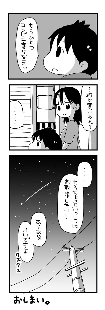 日記マンガ『夜のお散歩』 