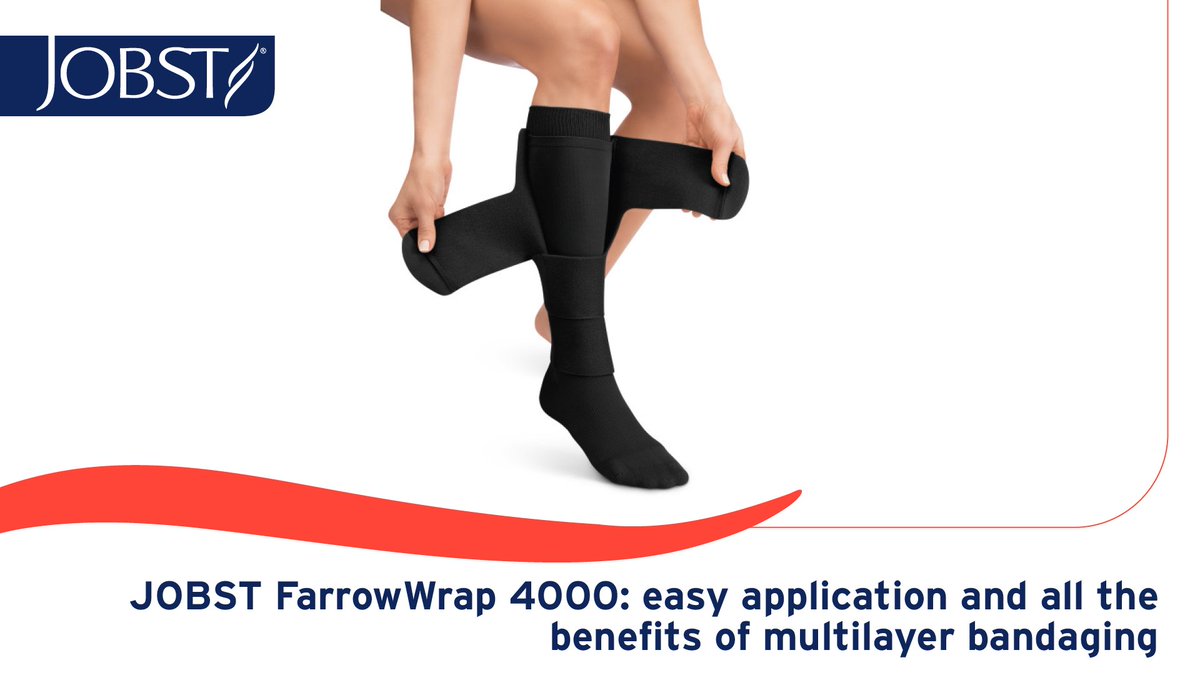 JOBSTUK's tweet image. JOBST FarrowWrap 4000 is a wrap #compression system designed to offer the benefits of multilayer bandaging – but with easy application. Patients can adjust compression as swelling reduces and manage dressing changes. Read more:  bit.ly/3vJhDaB