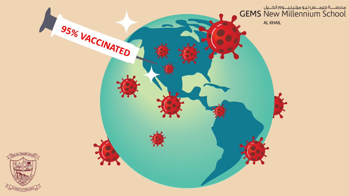 GEMS NMS Alkhail (@gemsnms_alkhail) on Twitter photo <a href="/gemsnms_alkhail/">GEMS NMS Alkhail</a>  Proud to announce, that 95% of our staff is Vaccinated! <a href="/Fatima_Martin/">Fatima Martin</a> 
Stay Safe, Stay Healthy. <a href="/GEMS_ME/">GEMS Education</a> <a href="/KHDA/">KHDA | هيئة المعرفة والتنمية البشرية بدبي</a> <a href="/gemsnms_alkhail/">GEMS NMS Alkhail</a>  Proud to announce, that 95% of our staff is Vaccinated! <a href="/Fatima_Martin/">Fatima Martin</a> 
Stay Safe, Stay Healthy. <a href="/GEMS_ME/">GEMS Education</a> <a href="/KHDA/">KHDA | هيئة المعرفة والتنمية البشرية بدبي</a>