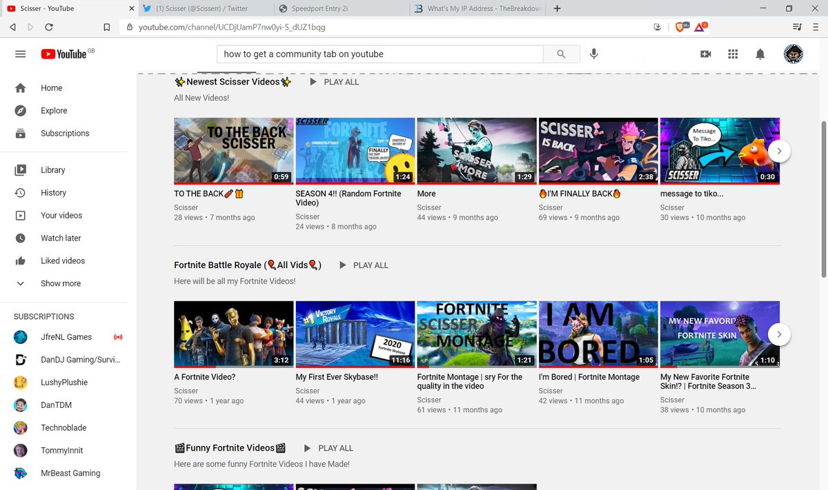 Scisserr's tweet image. first vid with 70 views...