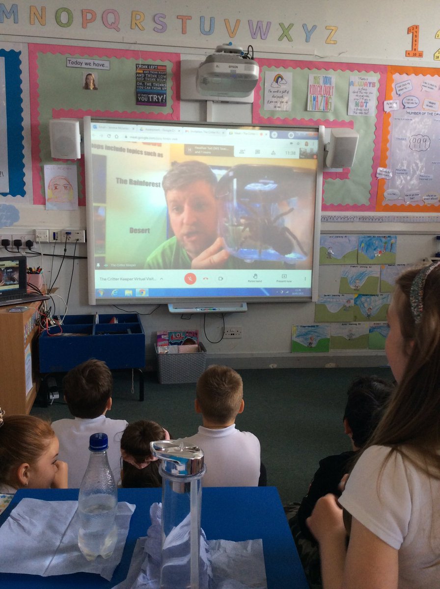 P4 were very lucky to have a virtual visit from <a href="/T_CritterKeeper/">The Critter Keeper</a> today! We saw lots of different animals and learnt some very interesting facts 🕷🐸🐌 <a href="/woodside_school/">Woodside School</a>