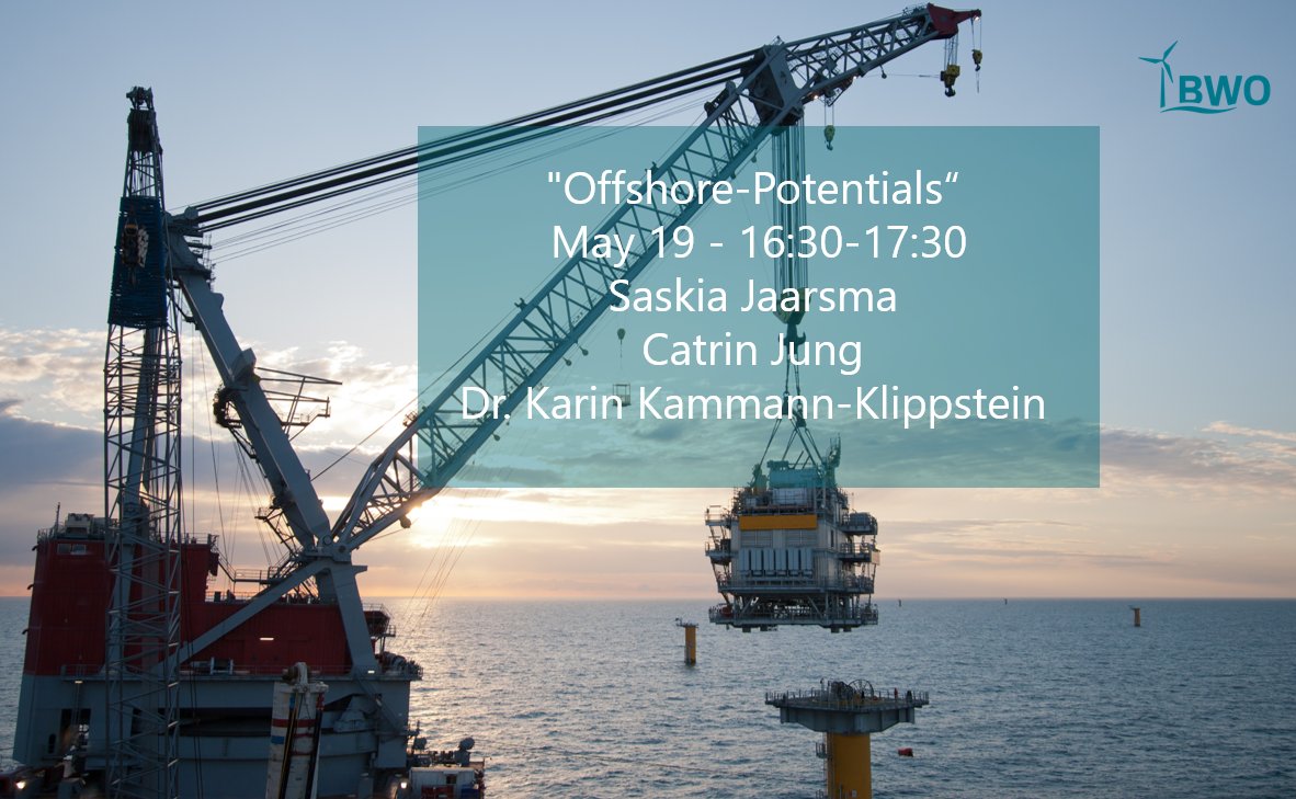 Interesting online event for this week that you can’t miss?😱 #BWO Online Talk about “#OFFSHORE Potentials" 🌊💨 Tomorrow 16:30-17:30 👉hopin.com/events/bwo-onl…