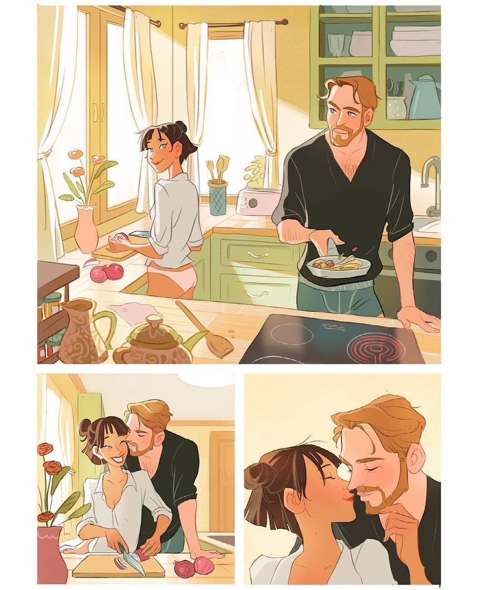 #huionfeature
Isn't this the perfect life?

Artist: <a href="/cmlorens/">Lorena Calderón</a> (INS)
Gear: #Kamvas12

#HUION #huiontablet #TeamHuion #cookathome #comic