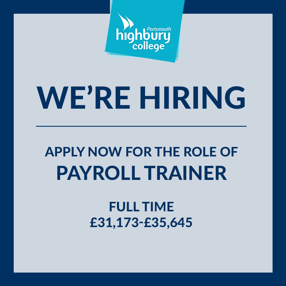 Do you have a passion for Payroll?

Do you have the enthusiasm, drive and ability to make a difference to students learning journey?

Then this full-time Payroll Trainer role could be for you. 

Interested? For more info and to apply:
bit.ly/3v0UTmt