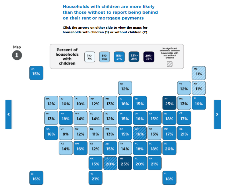 ChildTrends's tweet photo. As current eviction and foreclosure moratoria are scheduled to come to an end, our new research finds that households with children face the greatest risk of losing their homes. https://t.co/O0m3TjpxK9 https://t.co/YVChvOMPaV