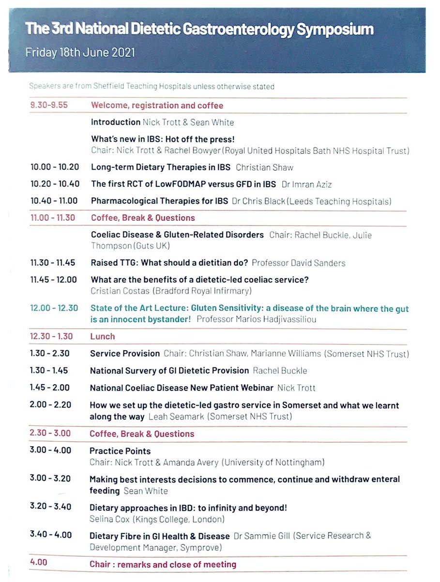 trott_nick's tweet photo. 🚨 Dietetic Gastro Symposium!🚨

💻 LiveStream!
⏰ Friday 18th June.

✅ IBS
✅ Coeliac Disease
✅ IBD
✅ Enteral Feeding

🆓 Register Here! 👉🏼 https://t.co/BnG4Wc35BY https://t.co/4CyUM1Vdoj