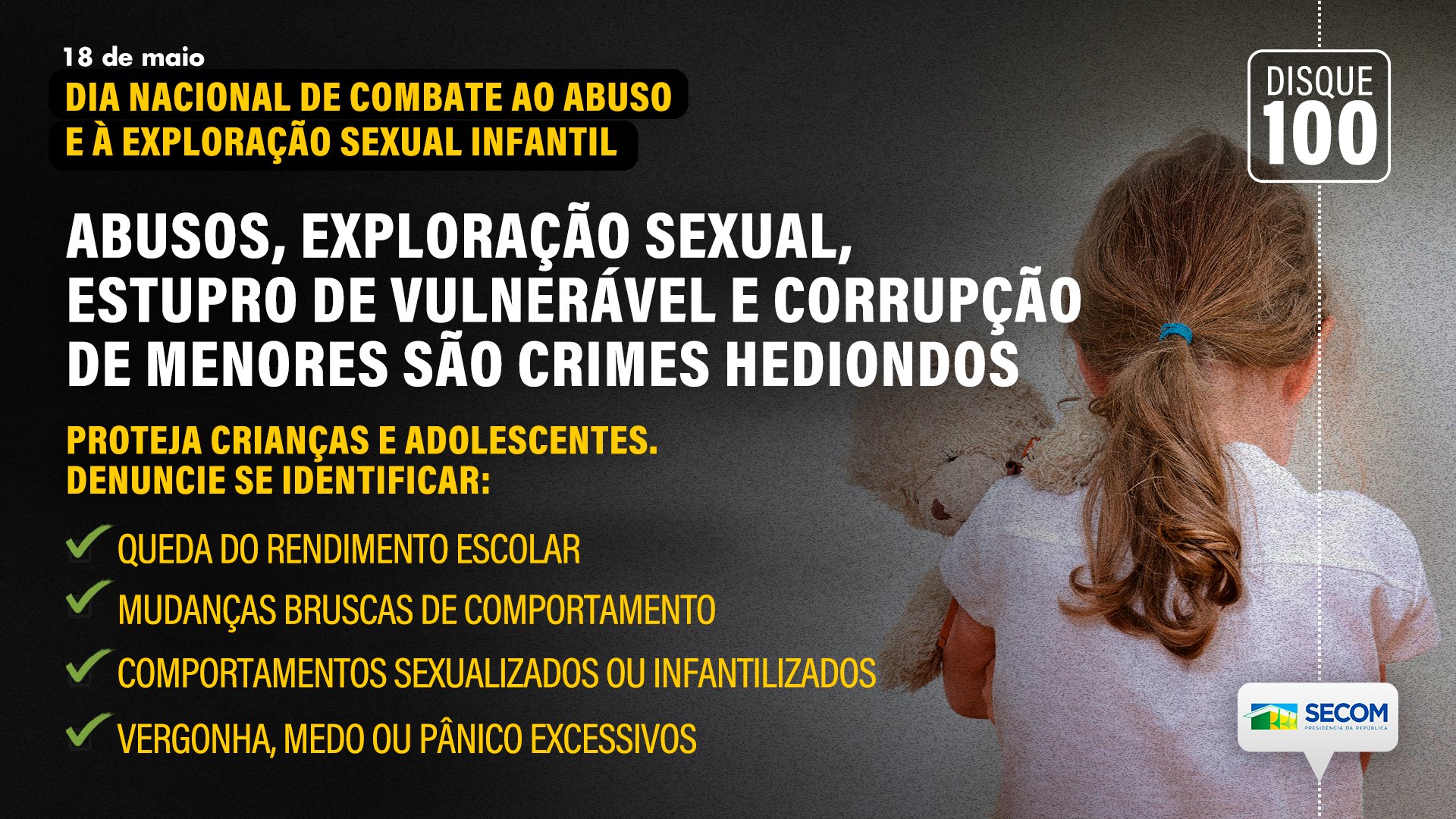 Coren-SP - Crianças são seres indefesos e é dever de todo cidadão  protegê-las. Quando você sabe de um abuso ou exploração sexual e não  denuncia, compactua com a violência e se torna