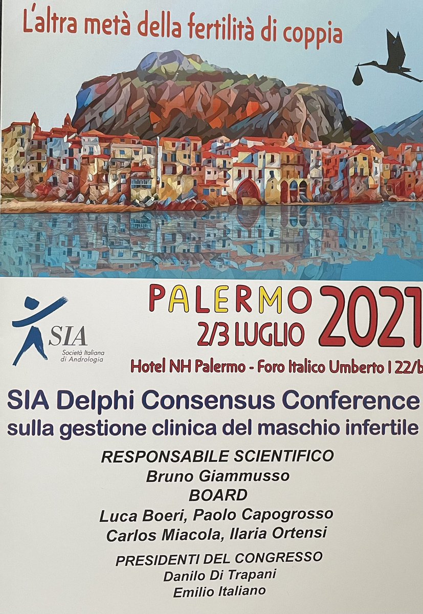 Da Palermo parte una Consensus, che definirei storica, di attenzione al maschio infertile. Quasi delle Linee Guida nella infertilità di coppia nella consapevolezza, ormai scientificamente consolidata, delle cause riconoscibili per il 50% del maschio.