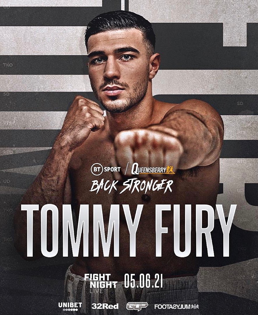 Tommy Fury (@tommytntfury) on Twitter photo I’m BACK💣 05.06.21..... here in the UK. Ready to bring what I’ve learnt out in America to the table. I can’t wait🥊
@frankwarren_tv
<a href="/btsport/">TNT Sports</a> I’m BACK💣 05.06.21..... here in the UK. Ready to bring what I’ve learnt out in America to the table. I can’t wait🥊
@frankwarren_tv
<a href="/btsport/">TNT Sports</a>
