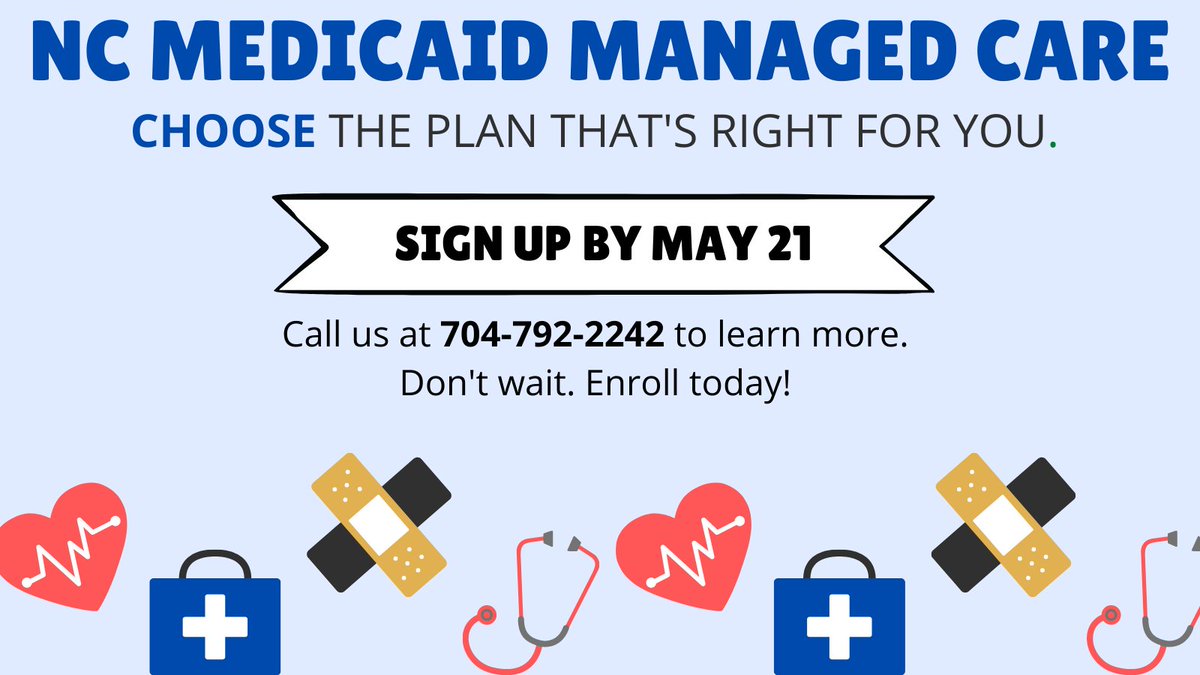 **UPDATED** NC Medicaid Managed Care open enrollment has now been extended to this Friday, May 21! The launch date for NC's Medicaid Managed Care will still be July 1. #NCMedicaidManagedCare #EnrollToday
