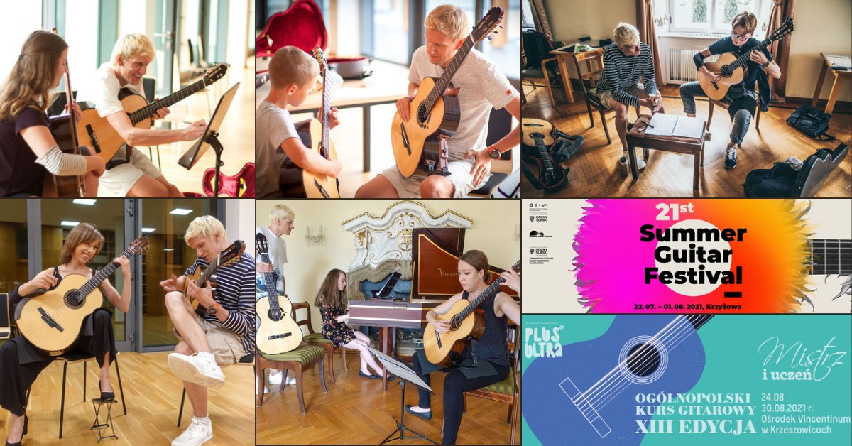 Poland! 🇵🇱
Join me this summer for classical guitar and composing individual lessons :

‘XXI Summer Guitar Festival’ 22nd July – 1st August ’21 ➡️ guitarfestival.okis.pl/en/

‘XXIII Mistrz i Uczeń’ 24th – 30th of August ’21 ➡️ mistrziuczen.pl