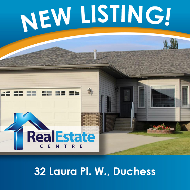 NEW Listing! 🎉🎉
🏠  32 Laura Place W Duchess, Alberta T0J 0Z0 - MLS® A1108440

👇More Information👇
buff.ly/3ovxW8K

Listing courtesy of REAL ESTATE CENTRE - BROOKS
Julie Jenkins - 403.793.5045
Julie@realestatecentre.ca