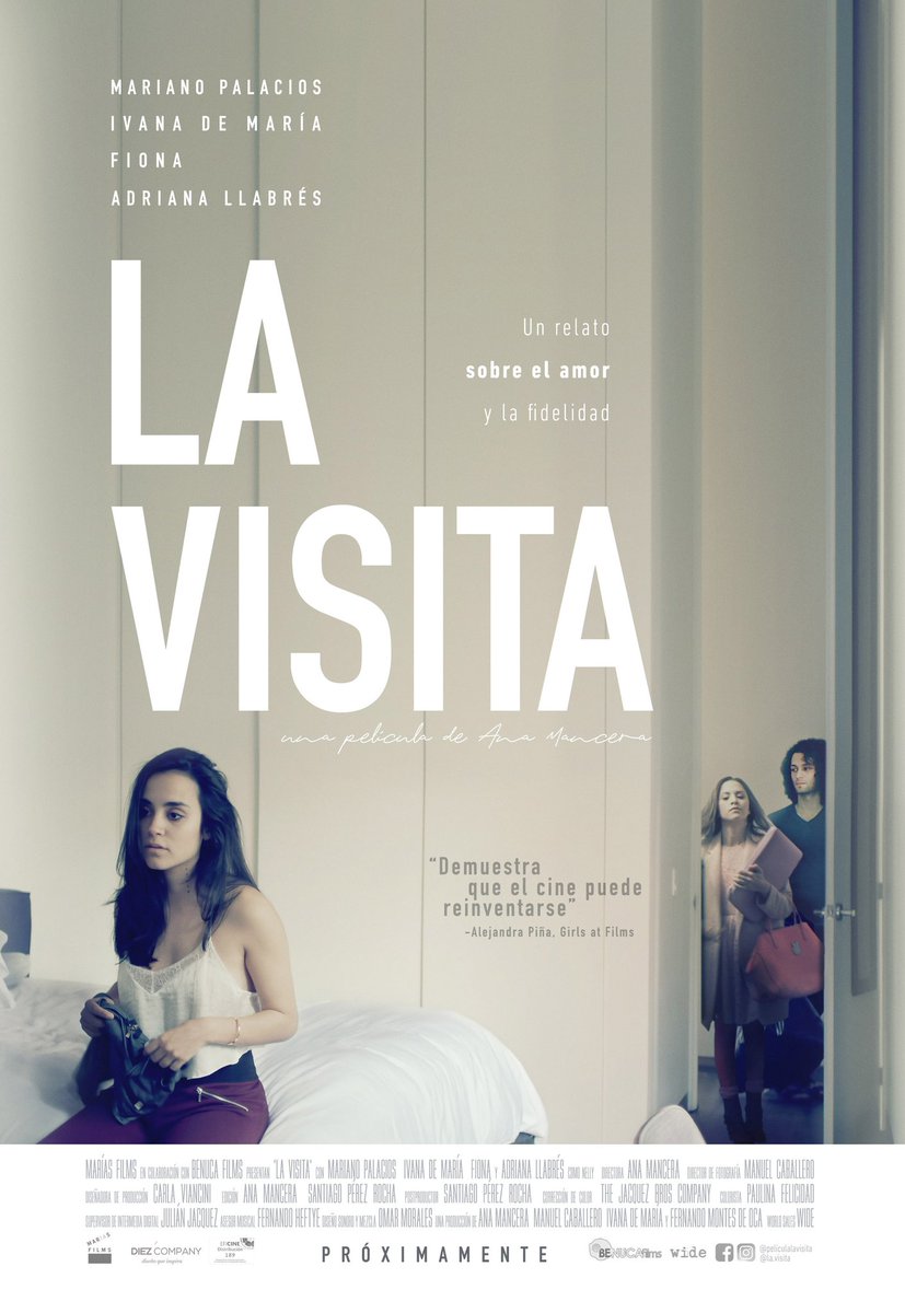 A semanas de su estreno, les presentamos el póster oficial de #LaVisita, ópera prima de Ana Mancera. 📽️ ✨

Esperen también la reseña de <a href="/aletspi/">Ale Piña</a>. ✨

¡Próximamente en cines!