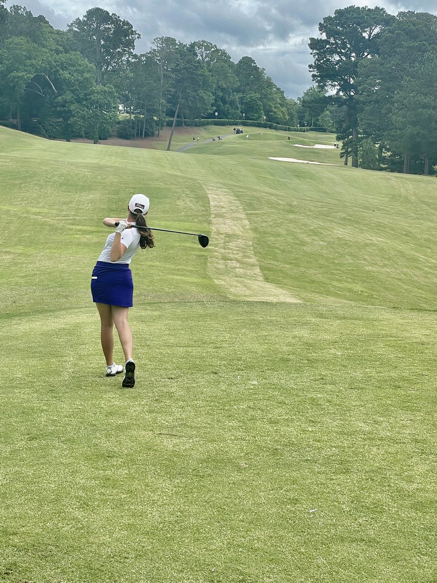 And the girls are off as well!! Starting the day off tied for 7th! Let’s go Canes!