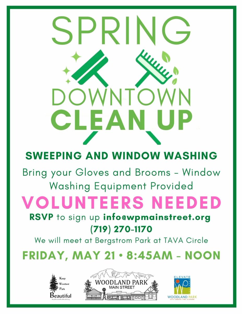 Volunteers Needed - Downtown Clean Up conta.cc/3bj09dn