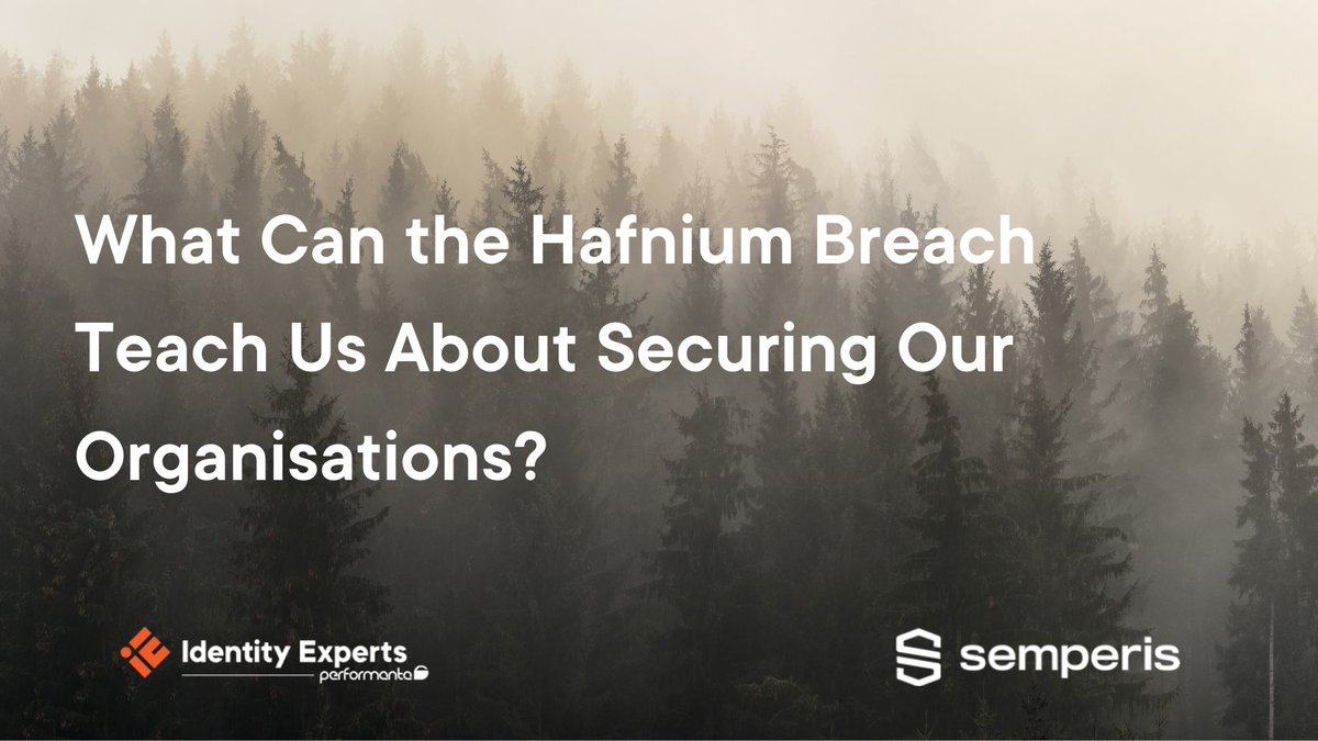 IdentityExperts's tweet photo. What are you doing on May 26th? 

We'll be talking all things #Hafnium, #cybersecurity, and the lessons we've learned from the recent breach with our friends at @SemperisTech.

Save the date here 👉 https://t.co/tgDrtdJ4e1 https://t.co/xmwWtR9PUY