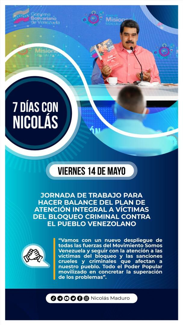 MinPetroleoFaja's tweet photo. Así fue la semana de trabajo del presidente@nicolasmaduro #7Dias https://t.co/F7V7WNg4m2
